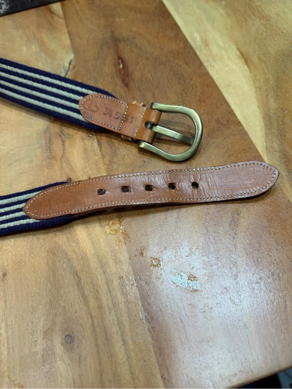 Dooney & Bourke Vintage 1980’s Equestrian Stripe‎ Belt (EUC)
